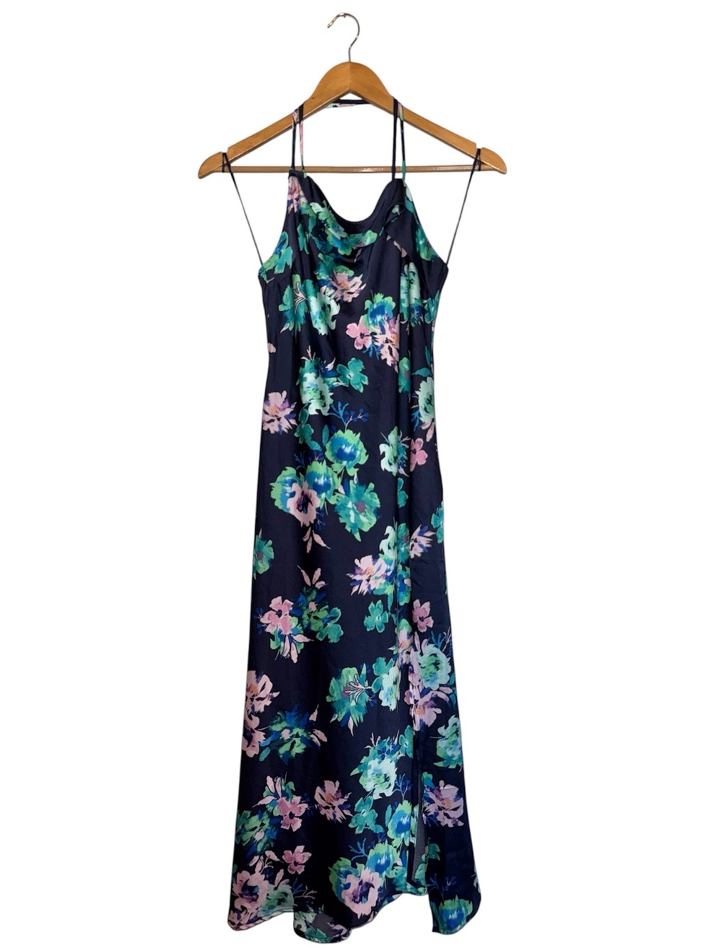ASTR the Label Cowl Neck Slipdress
MIDNIGHT FLORAL, Size Small